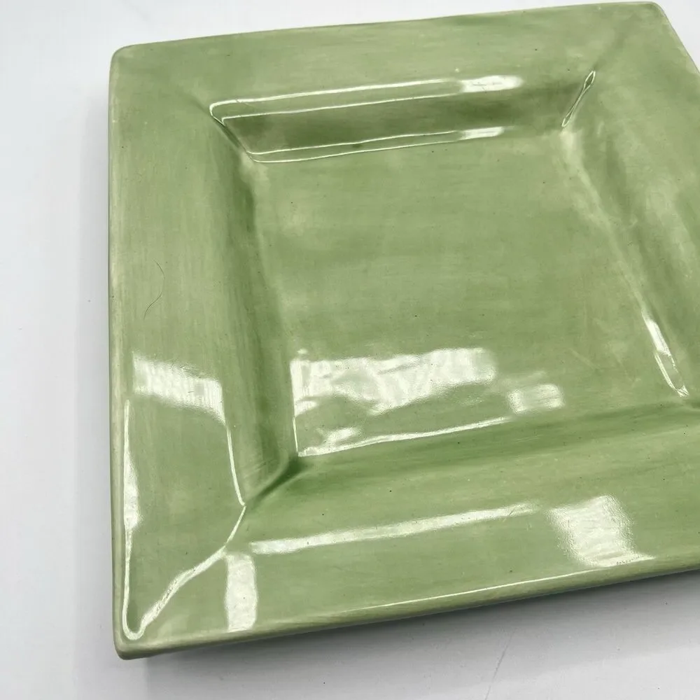 Sausalito Sage Green by Pottery Barn Square Dinner Plate All Sage Green